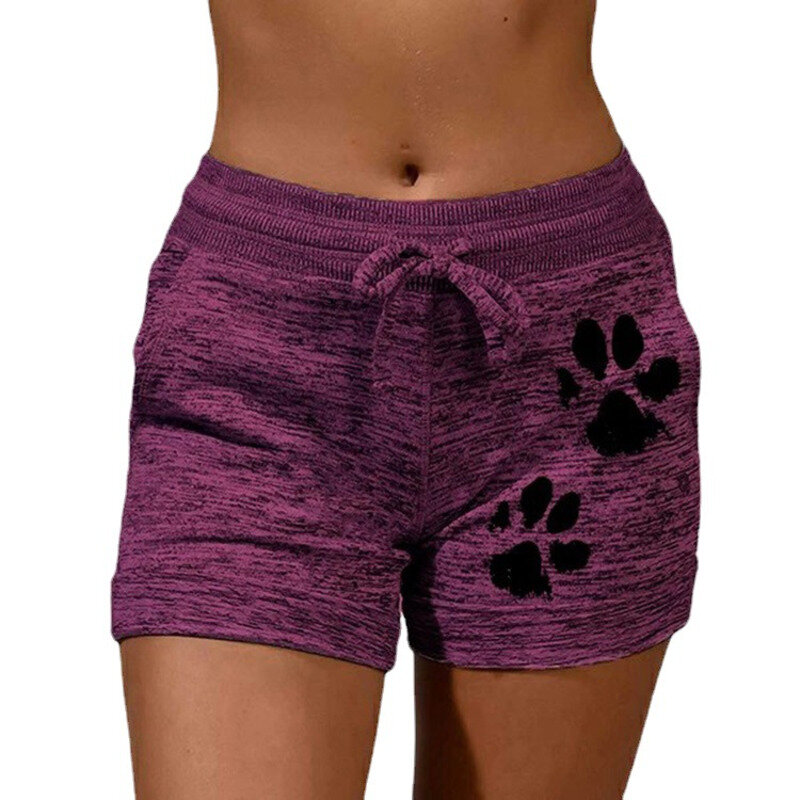 Women 2024 Comfortable Women's Wear Printed Bottom Quick Drying Sport Yoga Pants Leisure Sports Waist Women Women's Shorts