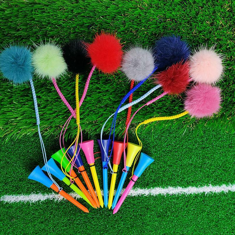 Professional Golf Tees Golfing Rubber Ball Tees With Anti-Lost Rope Fashion Golf Gifts Compatible For Father's Day Mother's Day