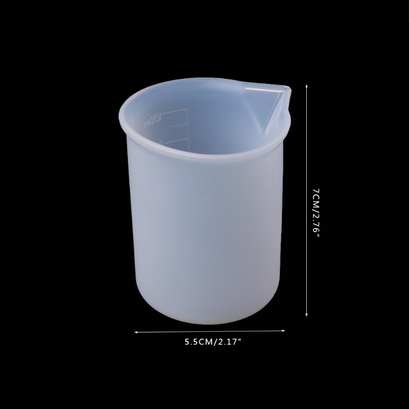 Vasos mezcladores silicona, herramienta tazas medidoras resina, vasos mezcladores antiadherentes 100ml, 124A