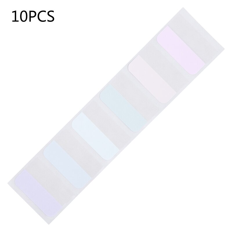 CPDD Morandi Juego etiquetas índice colores Adhesivo transparente Clasificación fácil para estudiantes