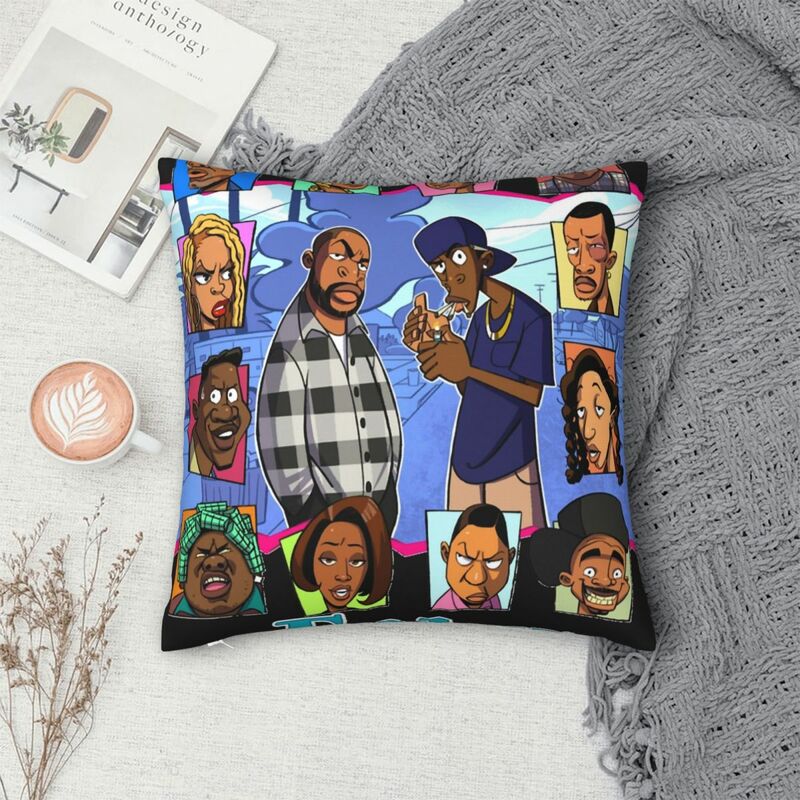 Friday Animated Craig And Smokey Square Pillowcase Polyester Pillow Cover Velvet Cushion Zip Decorative Comfort Throw Pillow