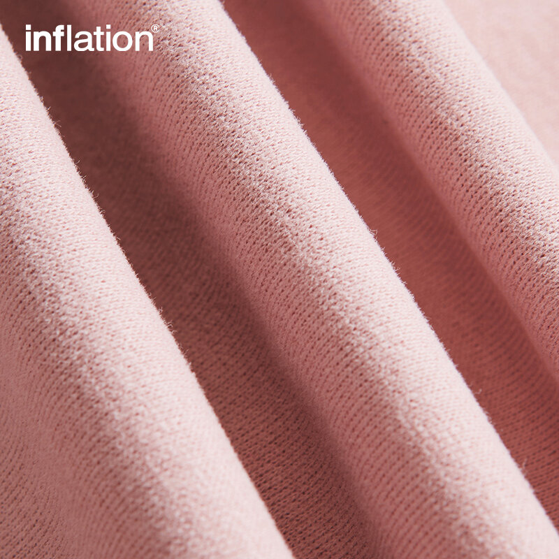 INFLATION Set jaket bertudung uniseks, setelan olahraga ukuran besar 2023 celana kargo merah muda trendi dan jaket bertudung untuk pria