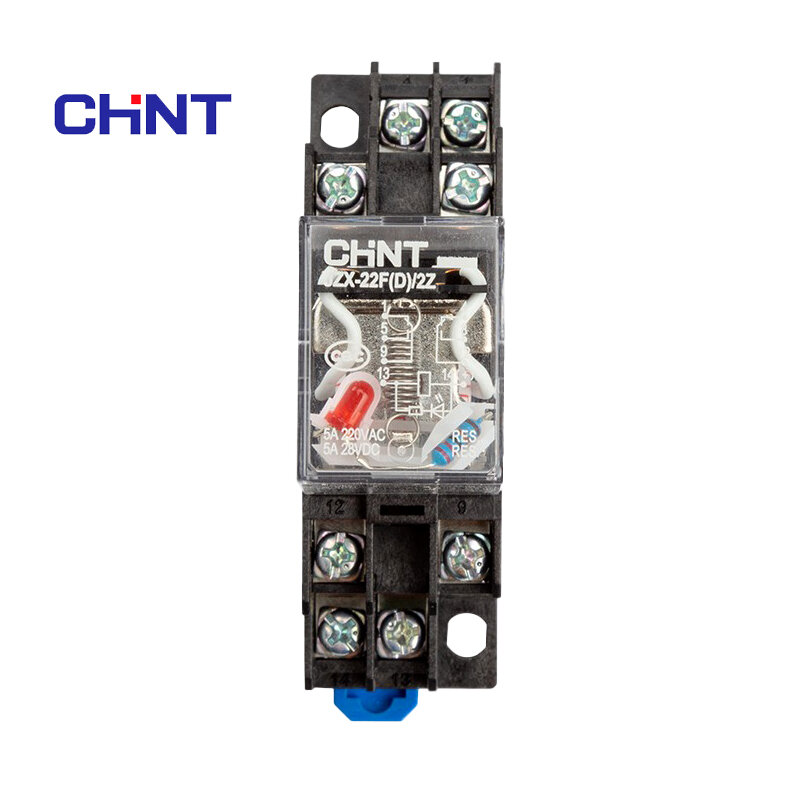 Реле промежуточное Chint Chnt стандартное/2Z, 8 футов, постоянный ток 12 В, 24 В, 36 В, переменный ток 110 В, 220 В, 380 В