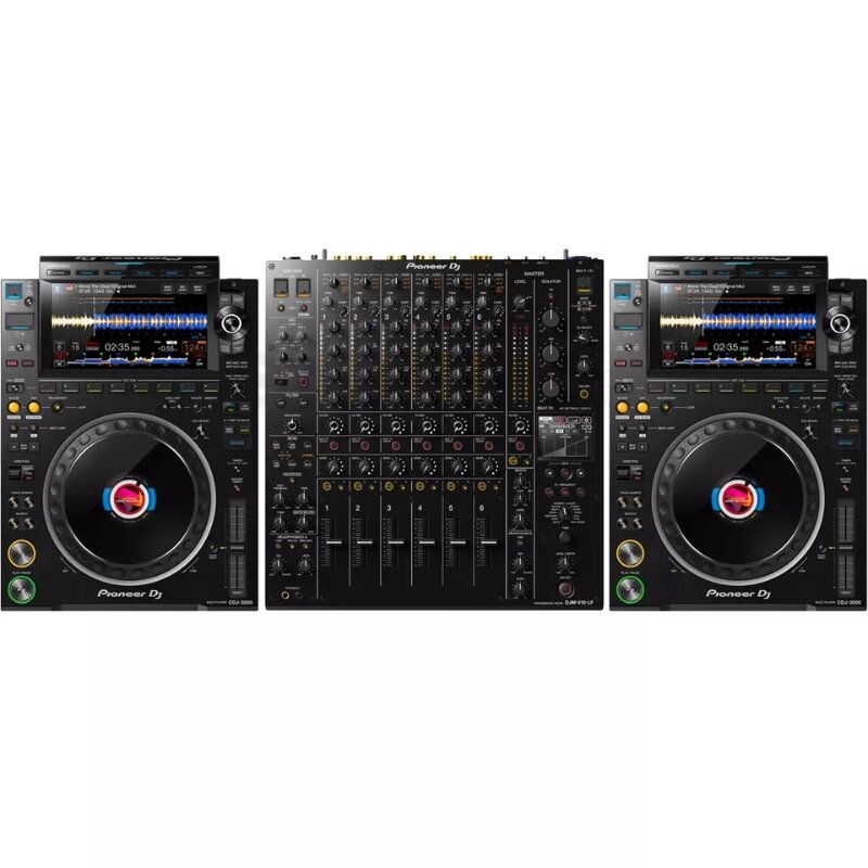 Original Pioneer S Pioneer Cdj-3000 Djm-900nxs2 Bundle DJ ชุด2x CDJ-3000เครื่องเล่น Controller + 1x DJM-900NXS2 Mixer Bundle De
