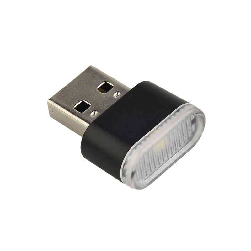 Luz LED de ambiente brillante para coche, lámpara compacta de neón, USB, duradera, 1 unidad