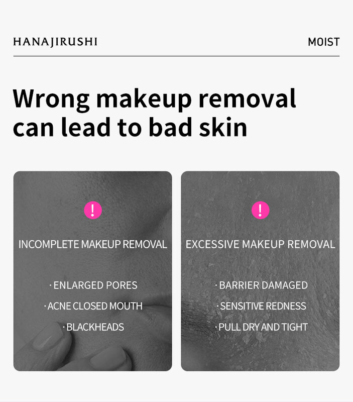 Loção de limpeza profunda Hanajirushi, removedor de maquiagem facial, água micelar, água limpadora, sem óleo, pele hidratada, 380ml