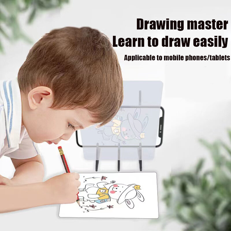 Optyczna tablica do pisania deska do kopiowania zestaw do szkicowania rysunek projekcja szkic narzędzie podświetlana tablica zerowa forma zabawka dla dzieci początkujący