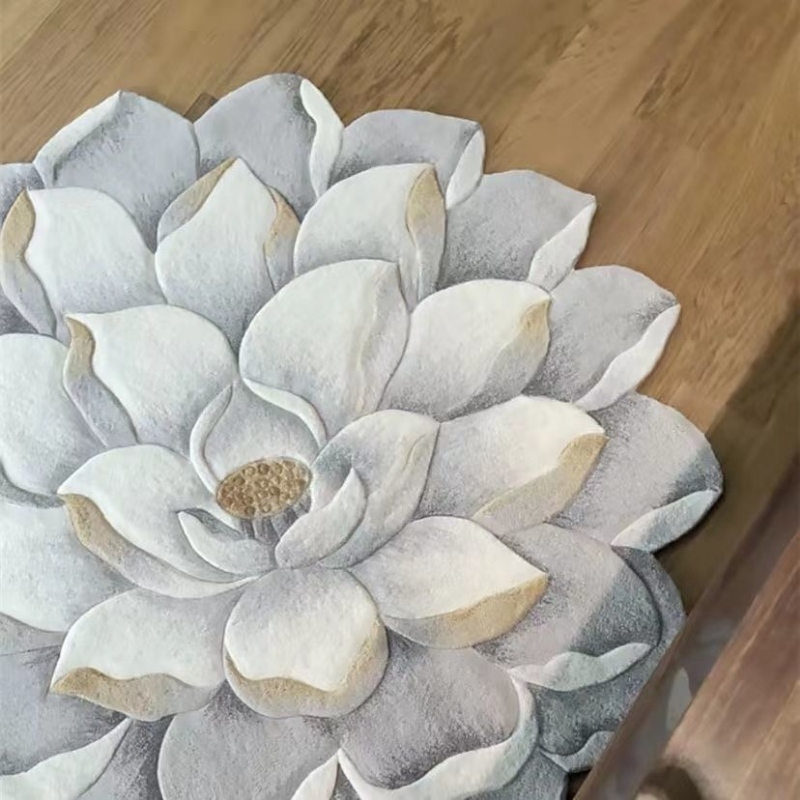 Okrągły kwiat dywan kaszmirowy zagęszczony dywaniki do salonu Sofa mata podłogowa duże dywaniki w sypialni odkryty dywan nowoczesny dywanik