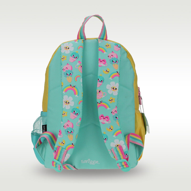 Australia smiggleオリジナルの子供用ランドセル,高品質のかわいいひまわりバッグ,3〜6歳,14インチ
