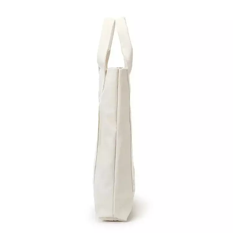 SGR2 tas tangan wanita musim panas baru tas kanvas putih motif tulisan bahu tunggal untuk wanita Tote kasual sederhana