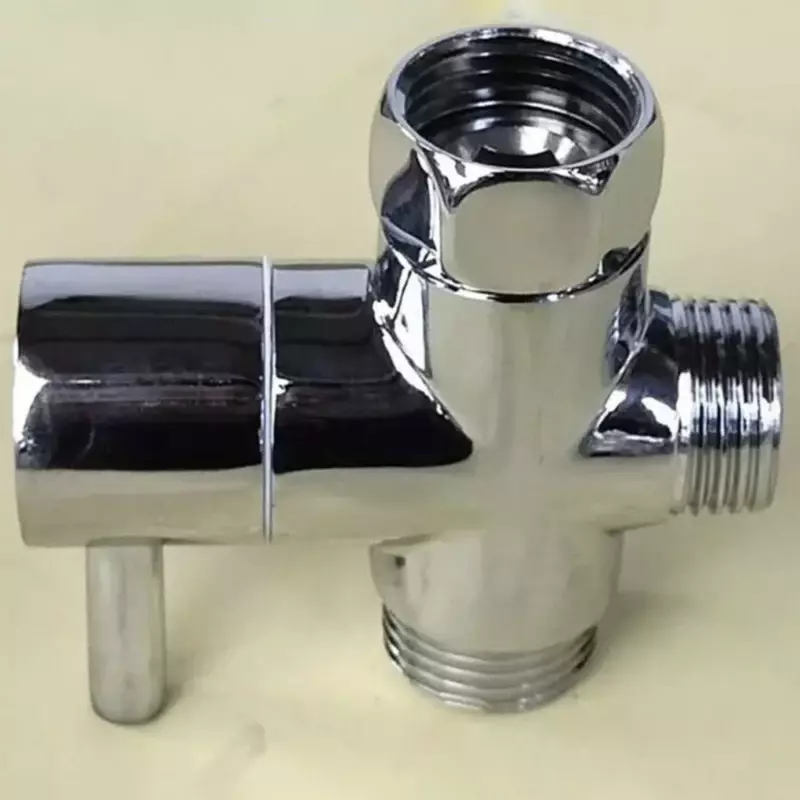 G1/2in 3Way Diverter Valve T-Adapter Converter Brass Valve Bathroom Shower Faucet Water Splitter For Shower Faucet Head