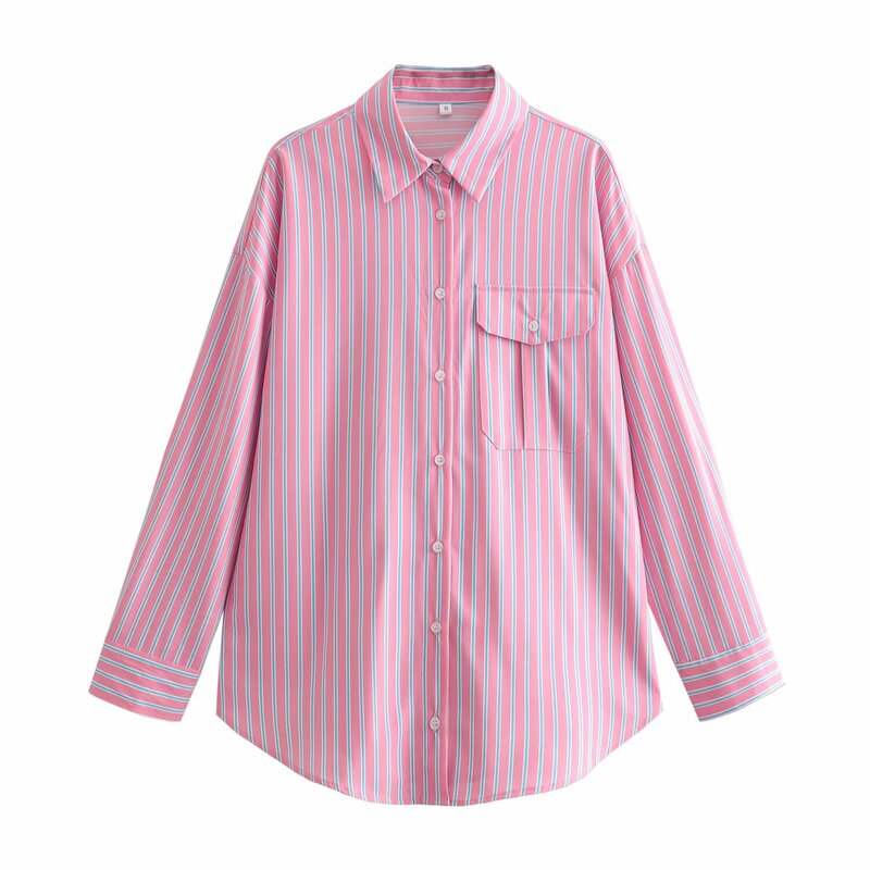 Blusa de botão para cima, manga comprida vintage feminina, montagem solta, nova moda, camisas femininas, 2022