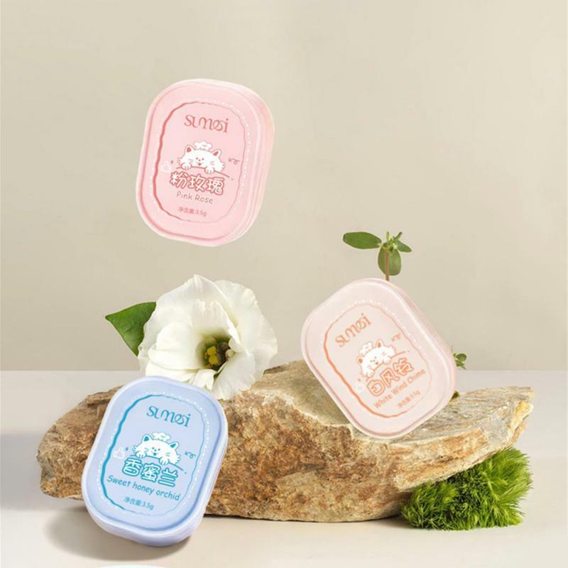 Baume Solide Transparent à Fleurs pour Fille, Saveur Naturelle Portable, sexuellement, Dépistolet ant, Crème