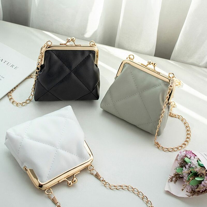 Casual Chain Crossbody Bags for Women Fashion Simple Shoulder Bag Ladies Designer Handbags PU New Leather Messenger Bag