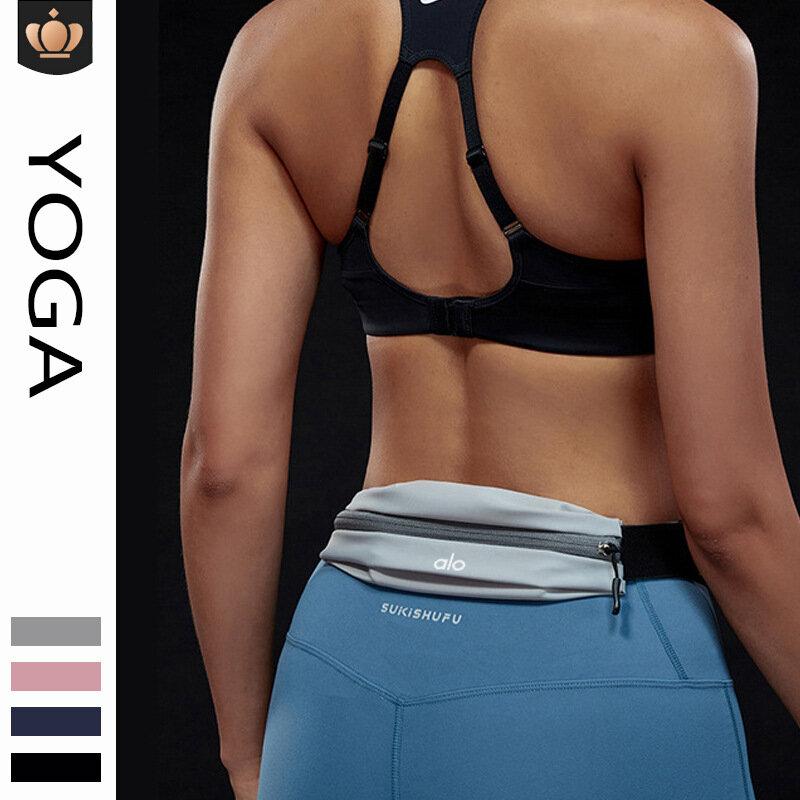 AL YOGA-Bolsa de cintura esportiva para homens e mulheres, bolsa de armazenamento ultra fina, ao ar livre, estreita, corrida, telefone, fitness
