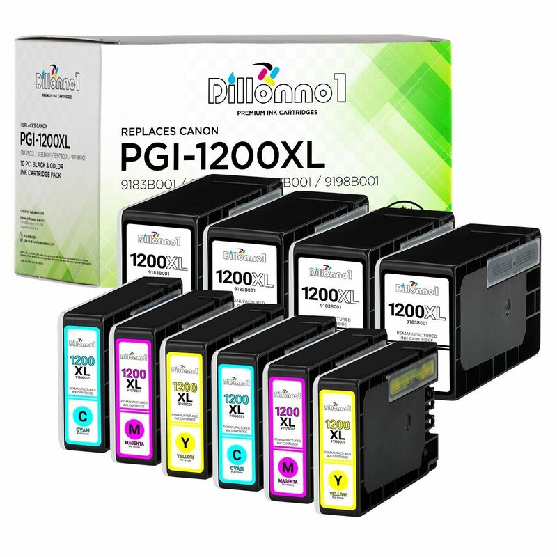 Cartuchos de tinta 10pk PGI-1200XL PGI1200XL para impresoras Canon Maxify MB2320 MB2720
