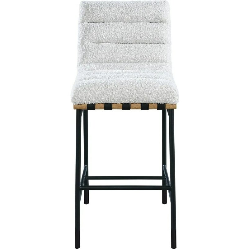 Nowy-meble południkowe 857Black-C kolekcja Burke nowoczesna | Współczesna krzesełko barowe tapicerowana ze sztucznej skóry