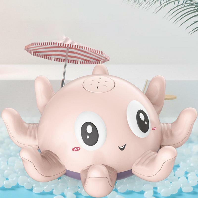 Octopus Light Up Bath Toy for Kids, Pool Toys, Outdoor, Toddler, Banheiro, Idades 18 Meses