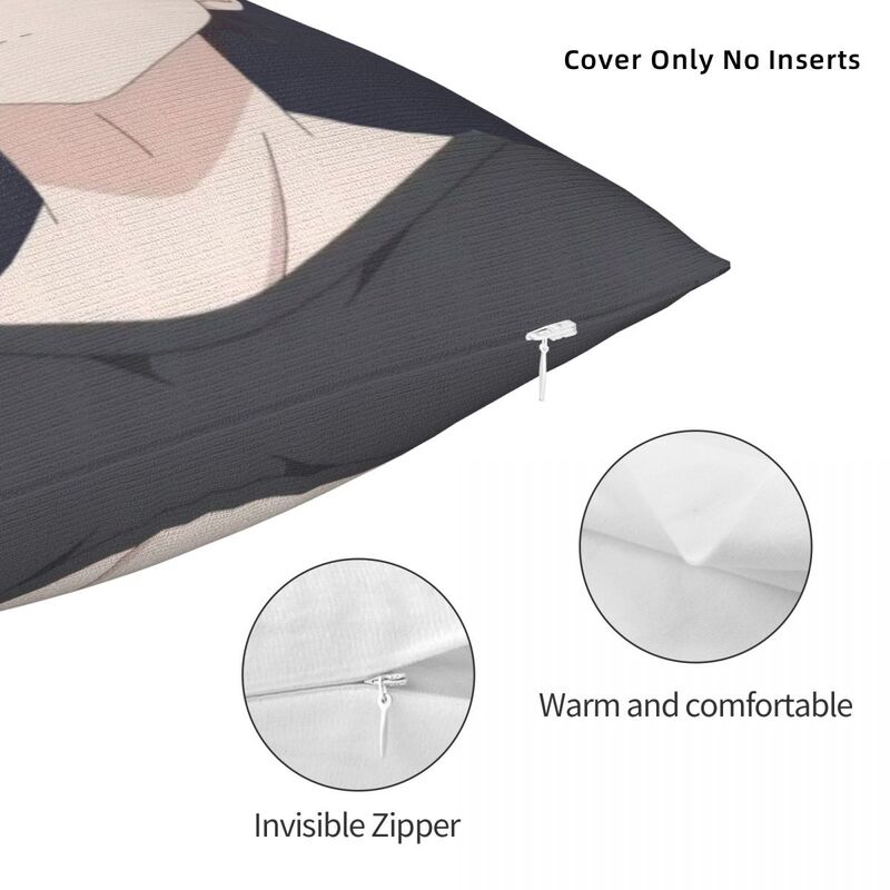 Komi Shousuke Square Pillowcase Polyester Pillow Cover Velvet Cushion Decor Comfort Throw Pillow For Home Bedroom