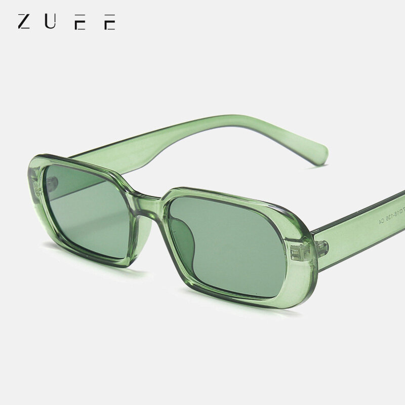ZUEE ขนาดเล็กแฟชั่นแบบใหม่ Vintage Vintage แว่นตากันแดด Unisex อุปกรณ์ขี่จักรยานแว่นตา Polarized Sun แว่นตารูปสี่เหลี่ยมผืนผ้า UV400