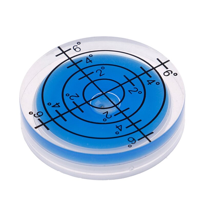 1Pc Bubble Level For Spirit Bubble Degree Mark For Level Round Circular Measuring Meter Measurement Instruments 32mm