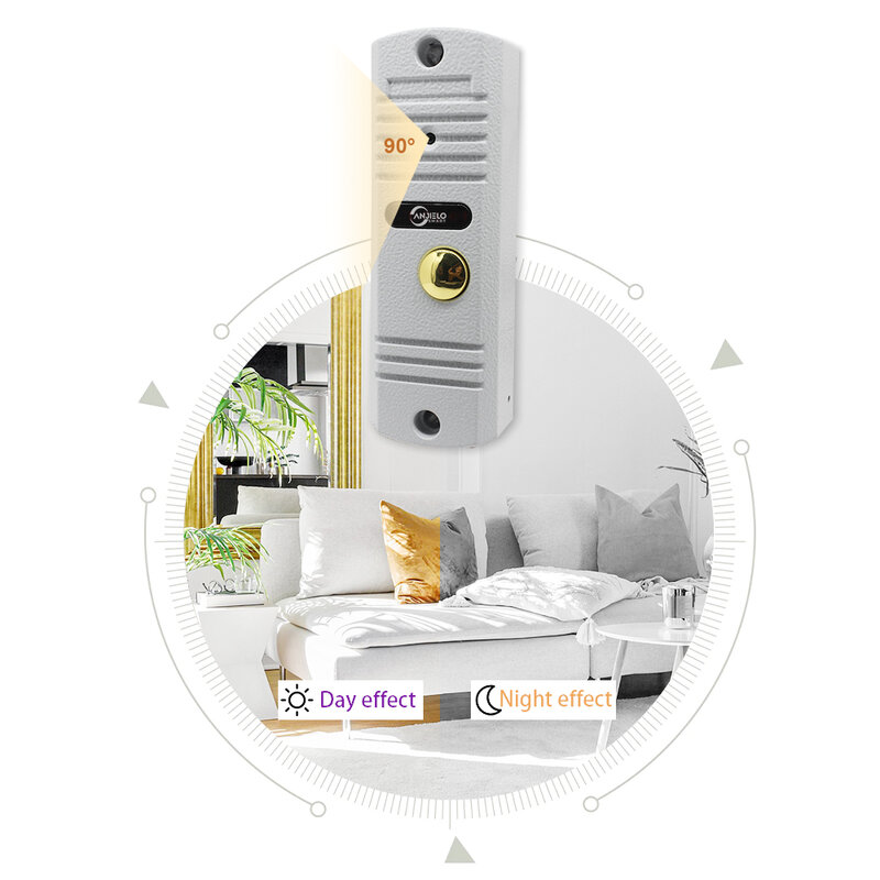 7-Inch Video Door Phone Intercom System for Home Outdoor Wired Doorbell Waterproof IP65 Night Vision Unlock Apartment Monitor