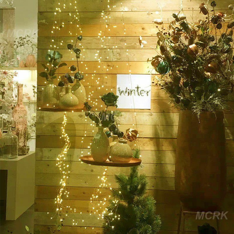 Guirxiété lumineuse LED dégradée pour intérieur et extérieur, décoration de fête de mariage à la maison, boîte-cadeau, lumières de bouquet, 10LED, 1m