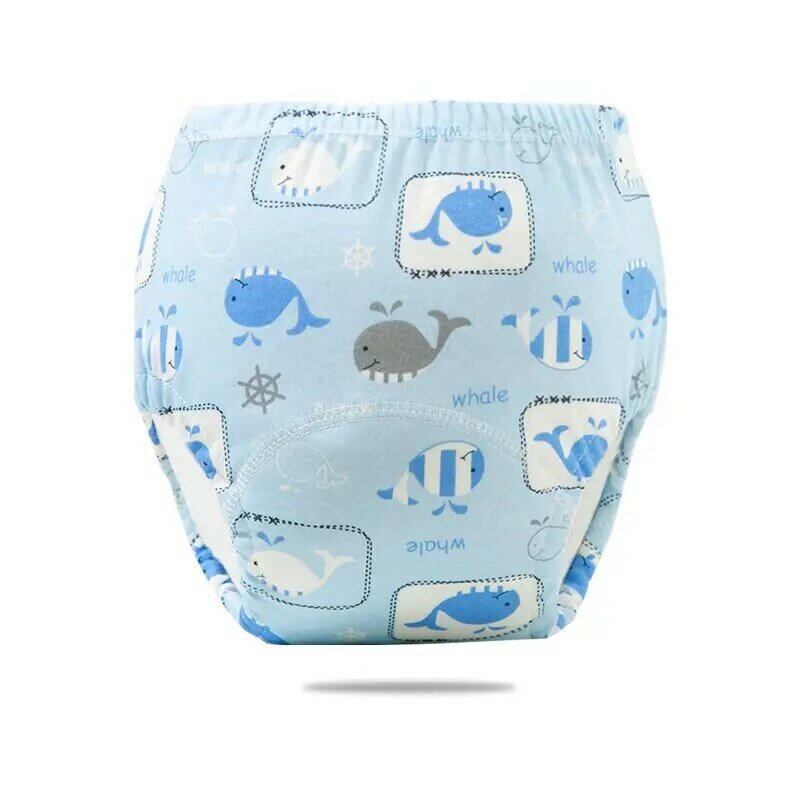 5PC Baby Potty Toilet Training Pants Nappies Cartoon Boys Girls Underwear Cotton TPU WaterProof Panties Reusable Diapers