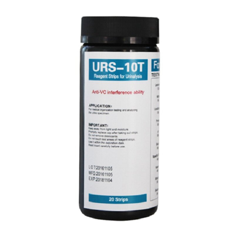 100 Bandes URS-10T Bandes Réactives Urinsubtil 10 Paramètres Bandelette d'Essai Urin