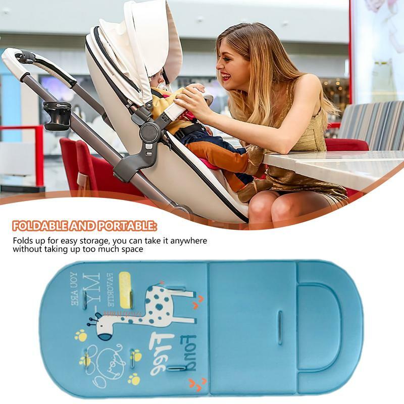 Stroller Seat Cushion Stroller Mattress Pad Kids Dining High Chair Soft Mattress For Outdoor Sports High-Elasticity Sponge Core
