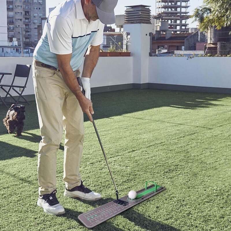 Precision Golf Putting Green Mat, Colocar Ball Pad, Broca de precisão, Mini Training Aids, Acessórios de golfe