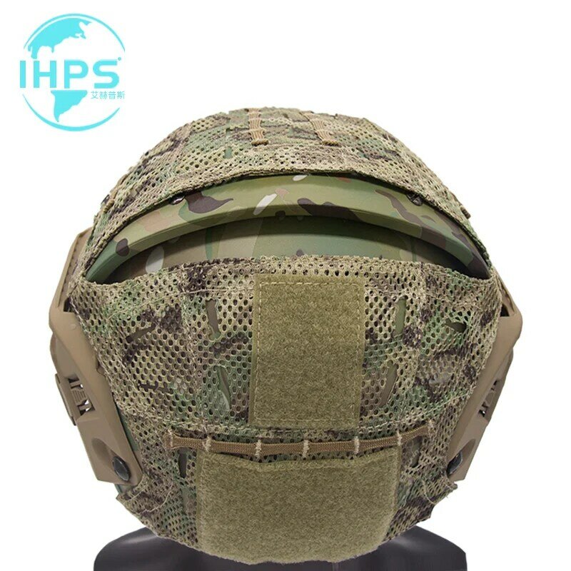 Ihpsミリタリー戦闘ヘルメットカバーバラスティックタクティカルヘッドカバー戦術ヘルメットカバーエアフレームヘルメットミリタリーアクセサリー