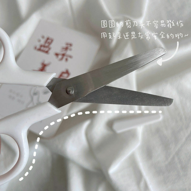 INS Stil Mini Weiß Farbe Schere Tragbare Edelstahl Klinge für Papier Handarbeit Studenten Büro Geschenk Stationären Versorgung