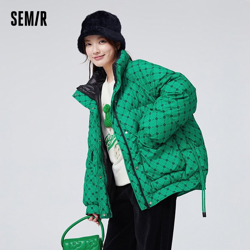 Semir piumino donna con presbiopia All Over stampa colletto alla coreana Oversize maniche Raglan invernali alla moda caldo Trendy Cool