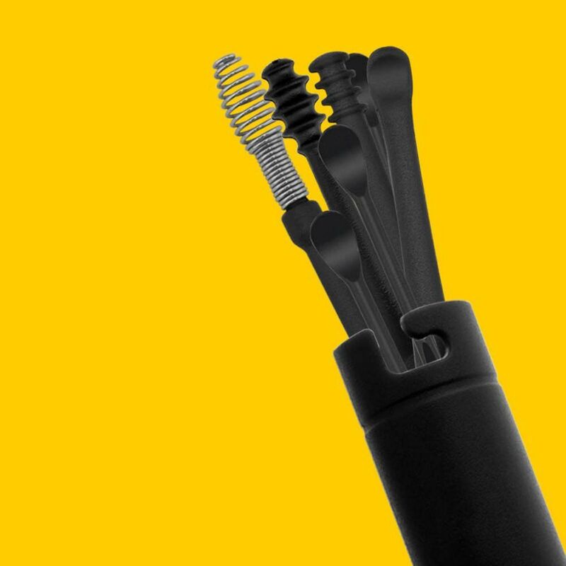 Massaggio professionale riutilizzabile Earpick Spiral Ear Canal Cleaner Spoon Dual-end Wax Remover strumento di rimozione del cerume strumenti per la cura dell'orecchio