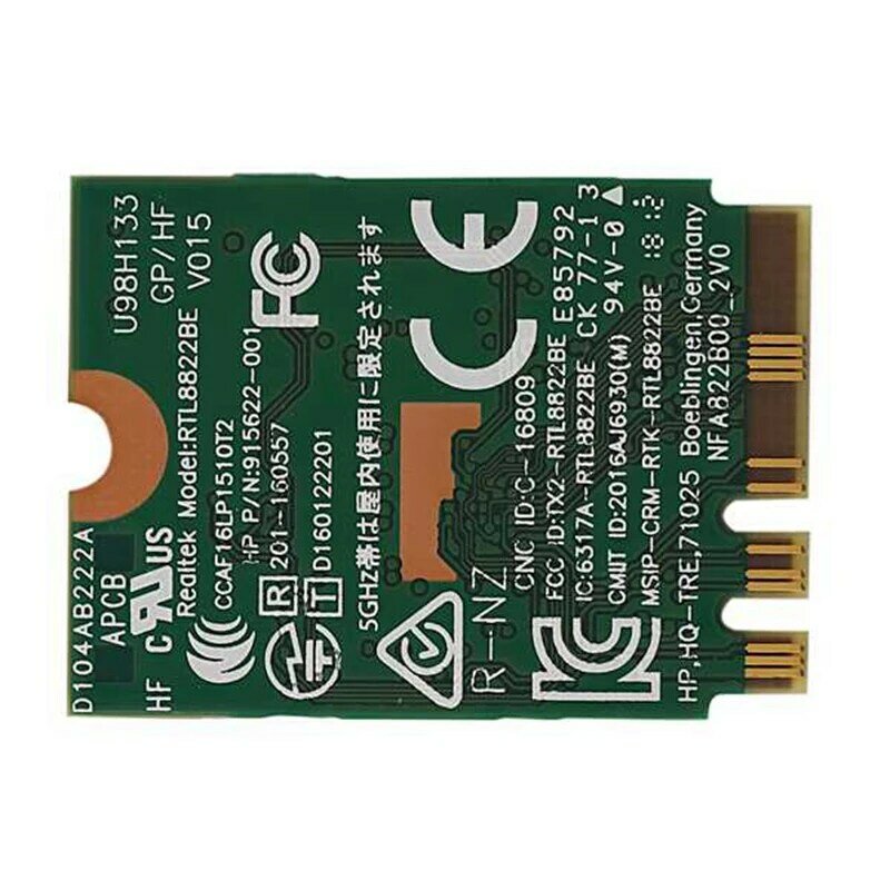 Wireless Network Card RTL8822BE 802.11AC 2.4G/5Ghz Wifi Bluetooth 4.1 NGFF Wireless Adapter M.2 WIFI CARD