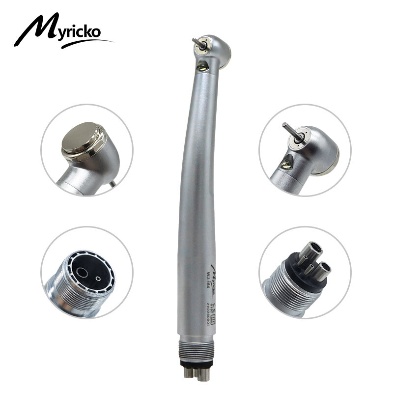 Dental High Speed LED Handpiece Air Turbine E-Generator Push Button B2 M4 Ceramic Bearing NSK Style Dentist Tips Teahcing Model