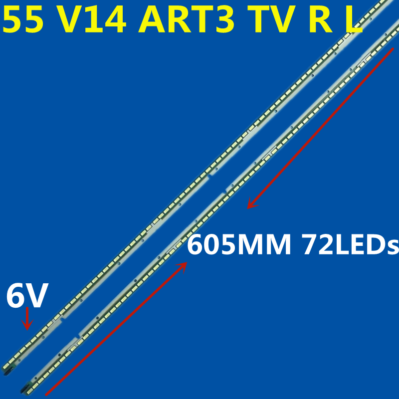 Striscia di retroilluminazione a LED 2 pezzi 55 V14 ART3 TV R L muslimex 1746A 6922L-0087A per 55 ub9500 55 ub950v 55 la9650 55 la9659 55 la965w