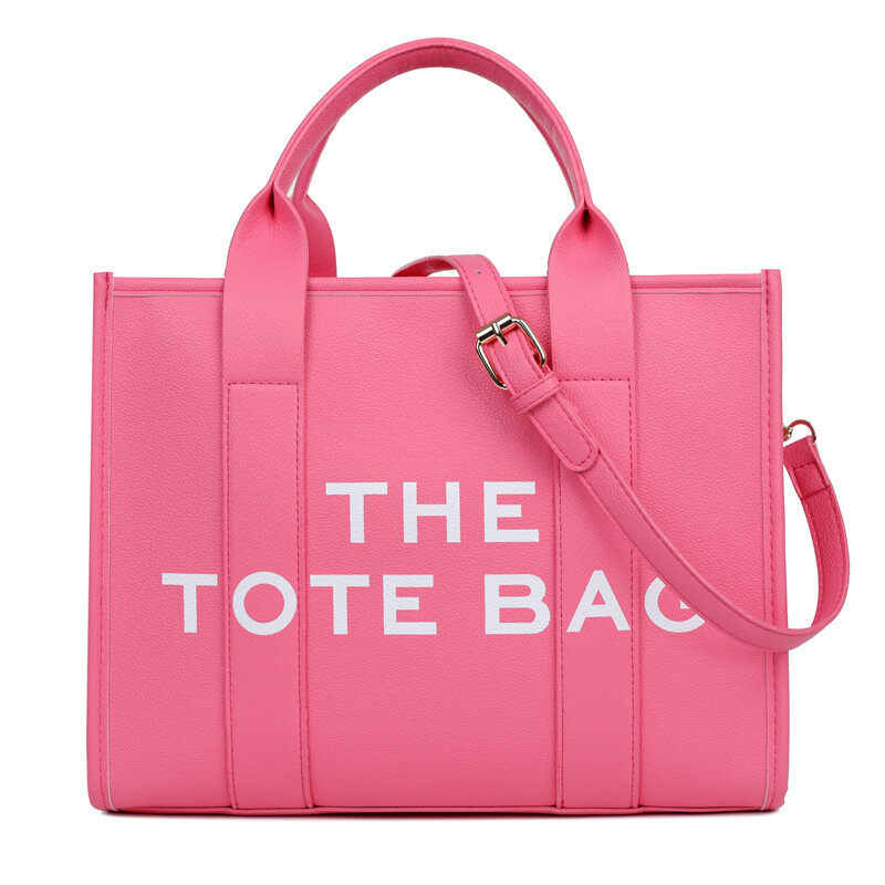 Tas Tote wanita mode tas Tote wanita baru warna Solid sederhana luar ruangan santai kapasitas besar tas Tote wanita