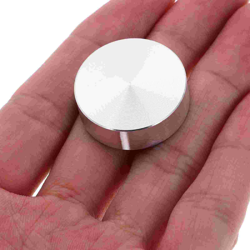 Pegatina de aluminio sólido para uñas, adaptador de tapas de vidrio para pastel, disco circular redondo, discos de mesa, 6 piezas