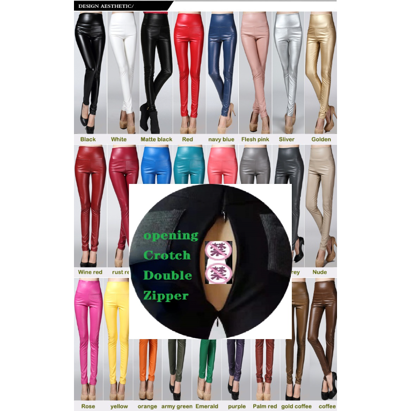 Эластичные эластичные брюки-карандаш из искусственной кожи с открытой промежностью на осень и зиму, женские бархатные брюки из искусственной кожи, женские сексуальные обтягивающие узкие брюки