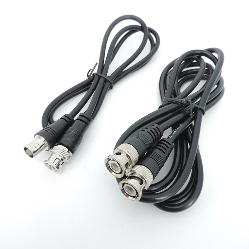 BNC Male to Male female Adapter dual head Cable video Connector extension Pigtail Wire For CCTV Camera Accessories 0.5m-3meters 