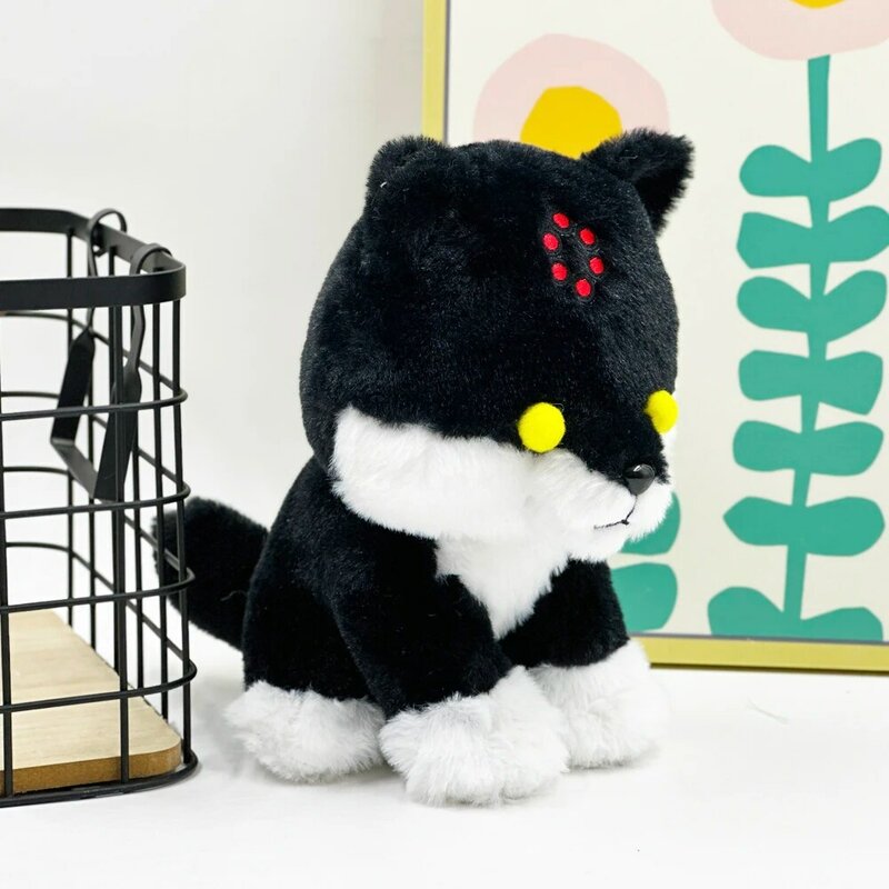 Jujutsu Kaisen Mappa Spirit de alta calidad, perro blanco y negro, Animal de peluche, decoraciones para habitación interior, regalo