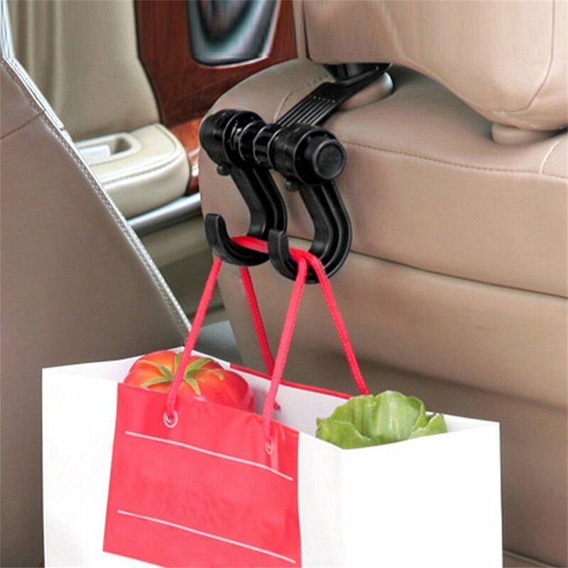 Nieuwste Draagbare Car Seat Terug Storage Haak Diversen Hanger Bag Holder Universele Multifunctionele Auto Haak Bevestiging & Clip