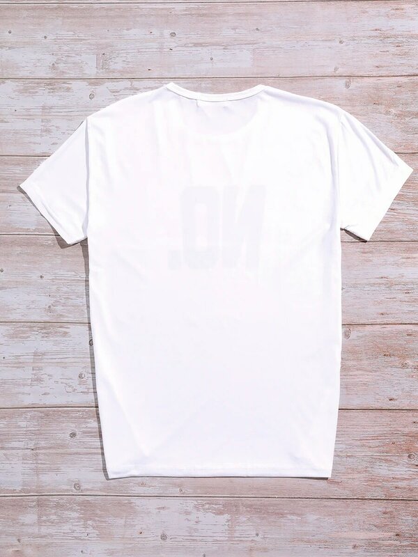 Lw Plus Size T-Shirt Casual Brief Print Wit T-Shirt Dames Zomer T-Shirt Dames Casual T-Shirt Met Korte Mouwen T-Shirt Tops