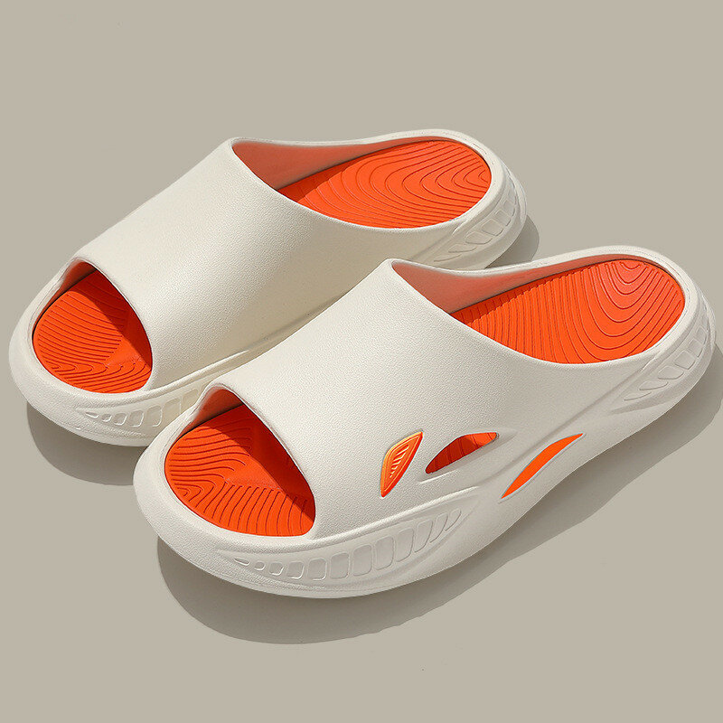 Duży rozmiar kapcie męskie oddychające buty do kąpieli na świeżym powietrzu gruba podeszwa letnie sandały plażowe domowej łazienki antypoślizgowe klapki