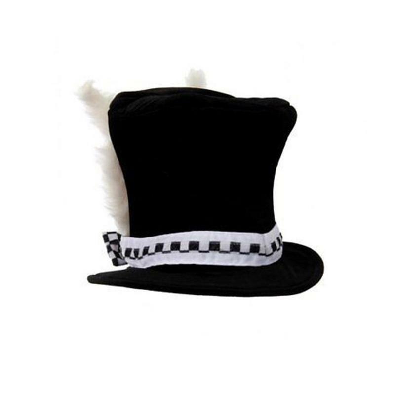 어린이 성인 남성용 블랙 벨벳 토끼 이어 탑 모자, 패션 프리미엄 품질 장식, 코스튬 휴일 모자, 편안하고 귀여운