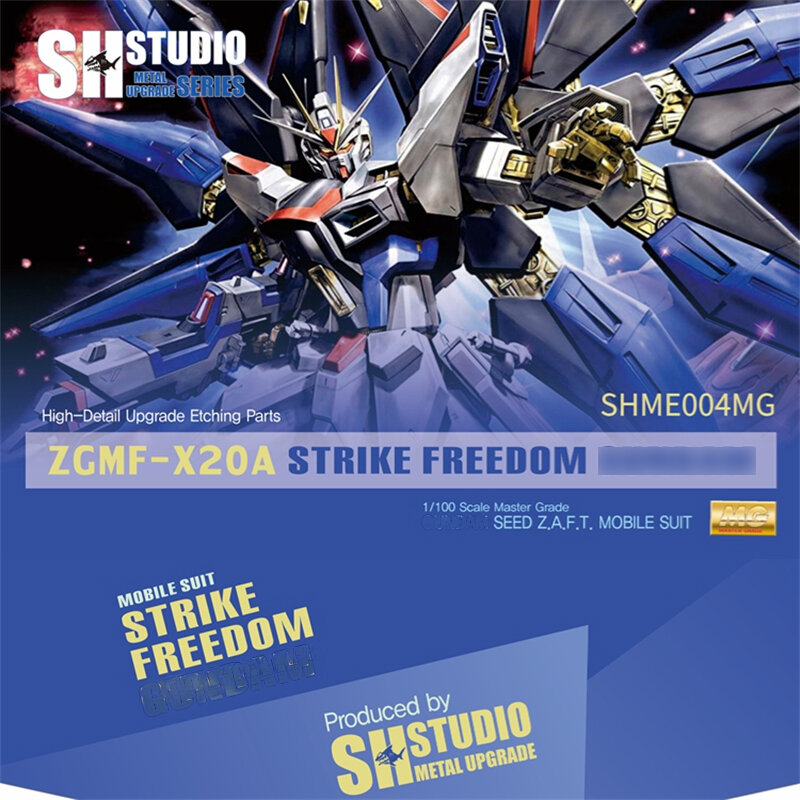 SH Studio Metal Etching Detail-up Parts For 1/100 MG Strike Freedom Mobile Suit Modification Model Toys Metal Accessories