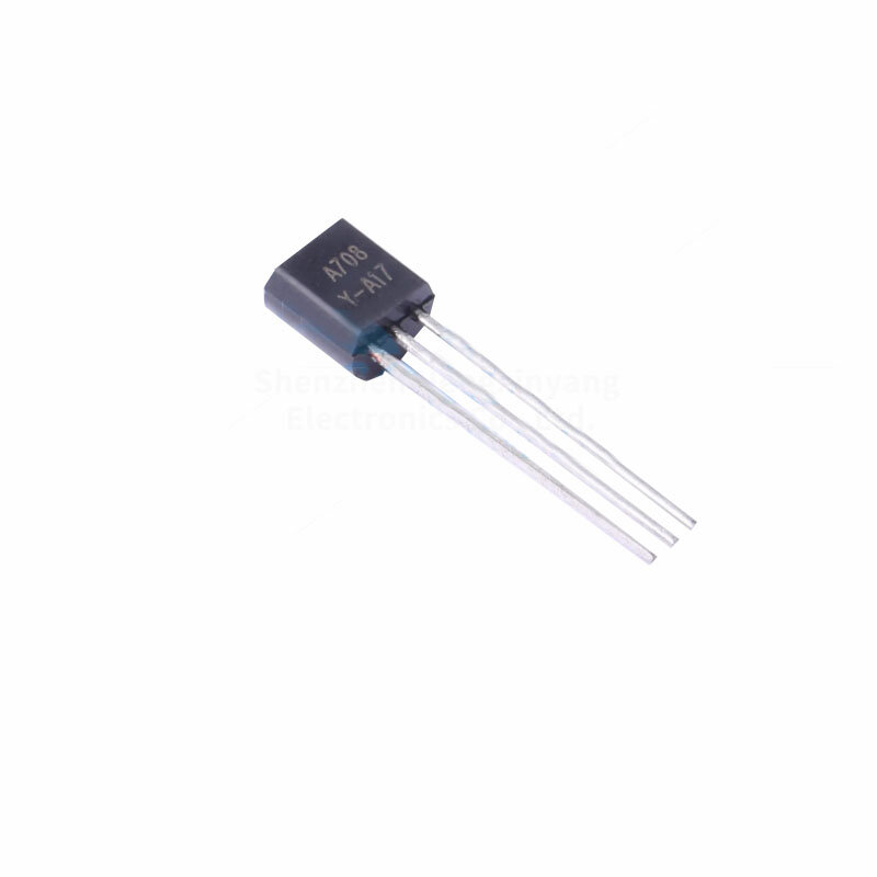 Transistor do transistor do silicone, KSA708YBU Pacote TO-92 P Channel, tensão: 60V, 700mA