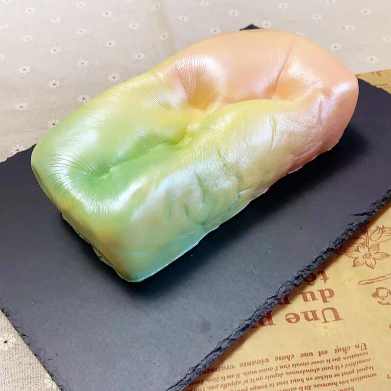 Cutie-Criativo Squishy Charm with Bread Scent Bag, Slow Rising Rainbow, Inglaterra Pão De Leite, Pão Toast, Original Jumbo, 1 Minite